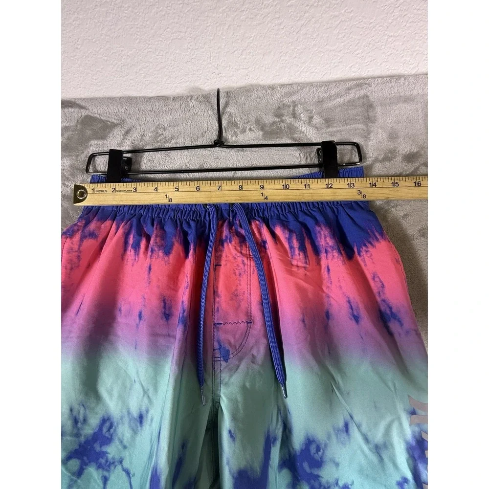 Hurley Boys Board Shorts Size Small‎ 26 Multicolor Gradient Palms Surfer Beach